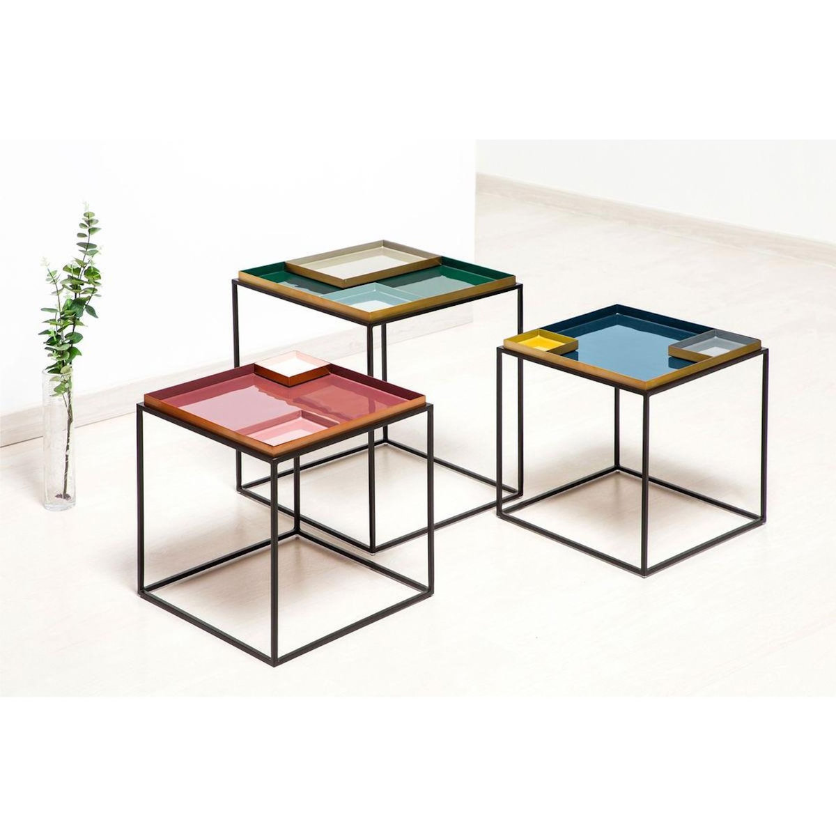 Paris Prix Table d'Appoint Design  Famosa  40cm Bleu