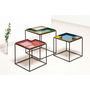 Voir la diapositive 2 : Paris Prix Table d'Appoint Design  Famosa  40cm Bleu