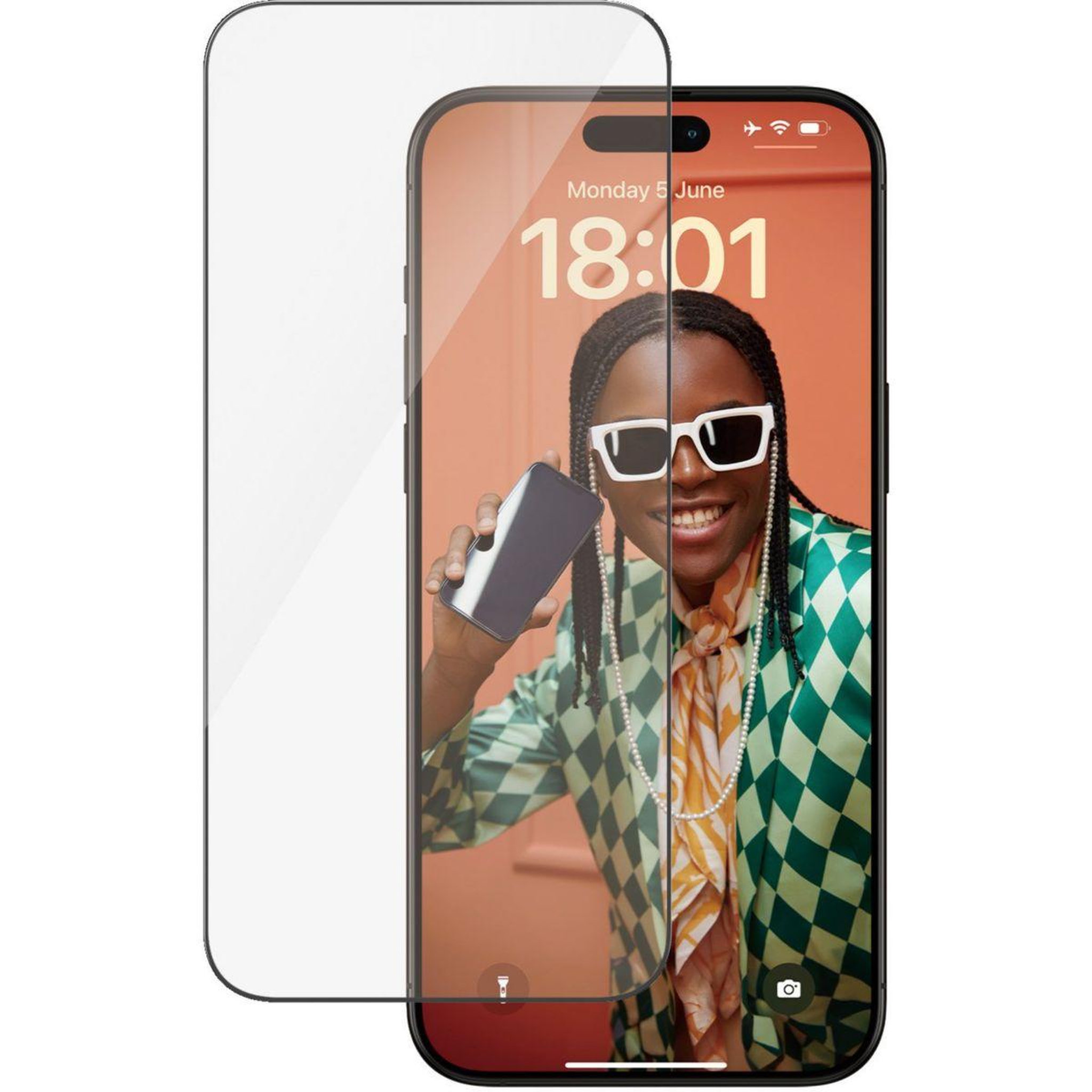 PANZERGLASS Protège écran iPhone 15 Pro Max Ultra-Wide-Fit