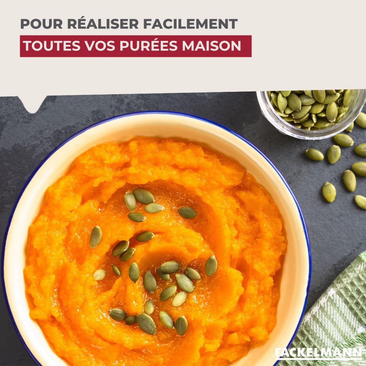 Fackelmann Moulin à légumes plastique 19 cm Fackelmann Handmade Tradition