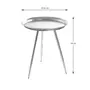 Paris Prix Table d'Appoint Design  Matalo  54cm Argent