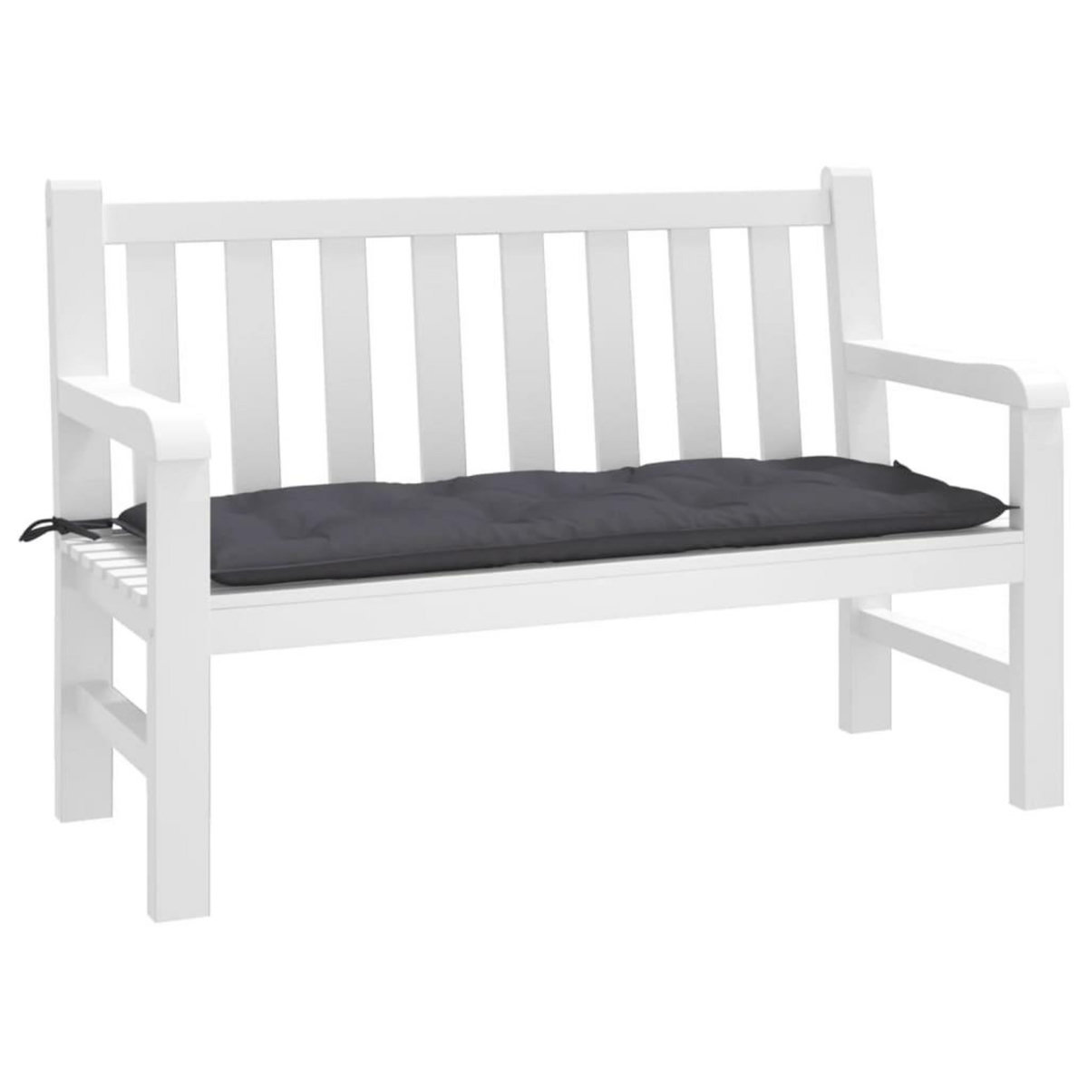 VIDAXL Coussin de banc de jardin anthracite 120x50x7 cm tissu oxford