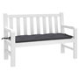 Voir la diapositive 1 : VIDAXL Coussin de banc de jardin anthracite 120x50x7 cm tissu oxford