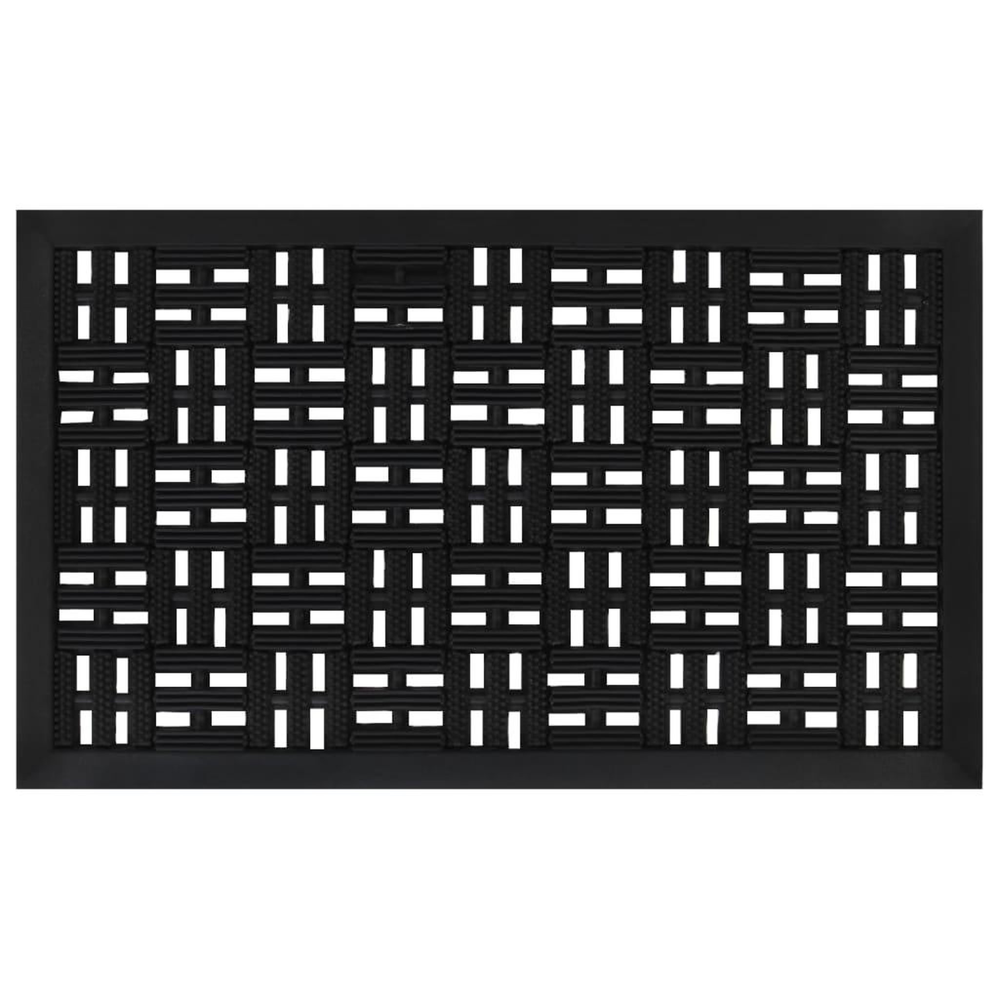 VIDAXL Paillasson rectangulaire 45x75 cm caoutchouc