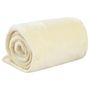 Voir la diapositive 2 : VIDAXL Couverture creme 150x200 cm polyester