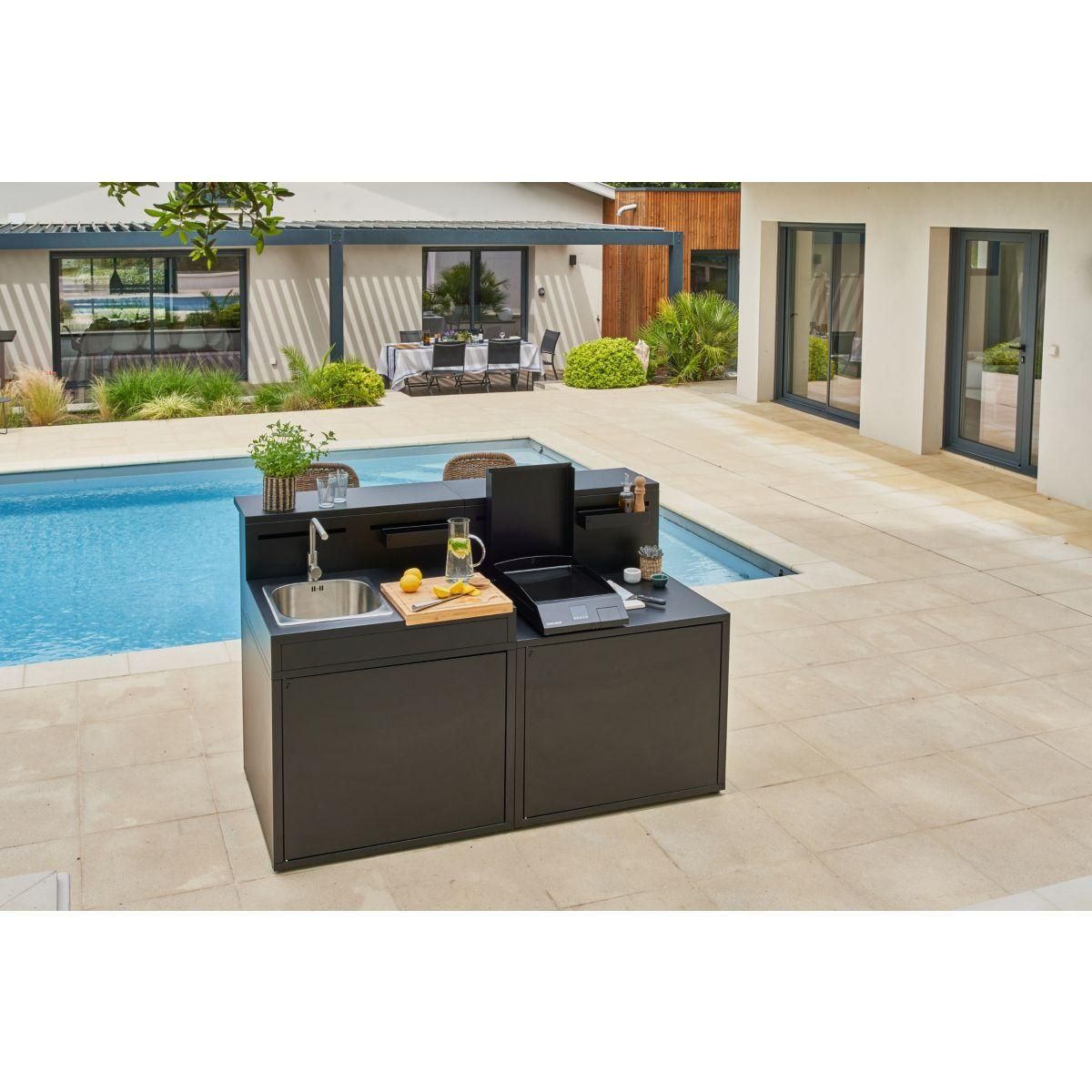 FORGE ADOUR Evier SEAF CBN évier acier fermé Comptoir