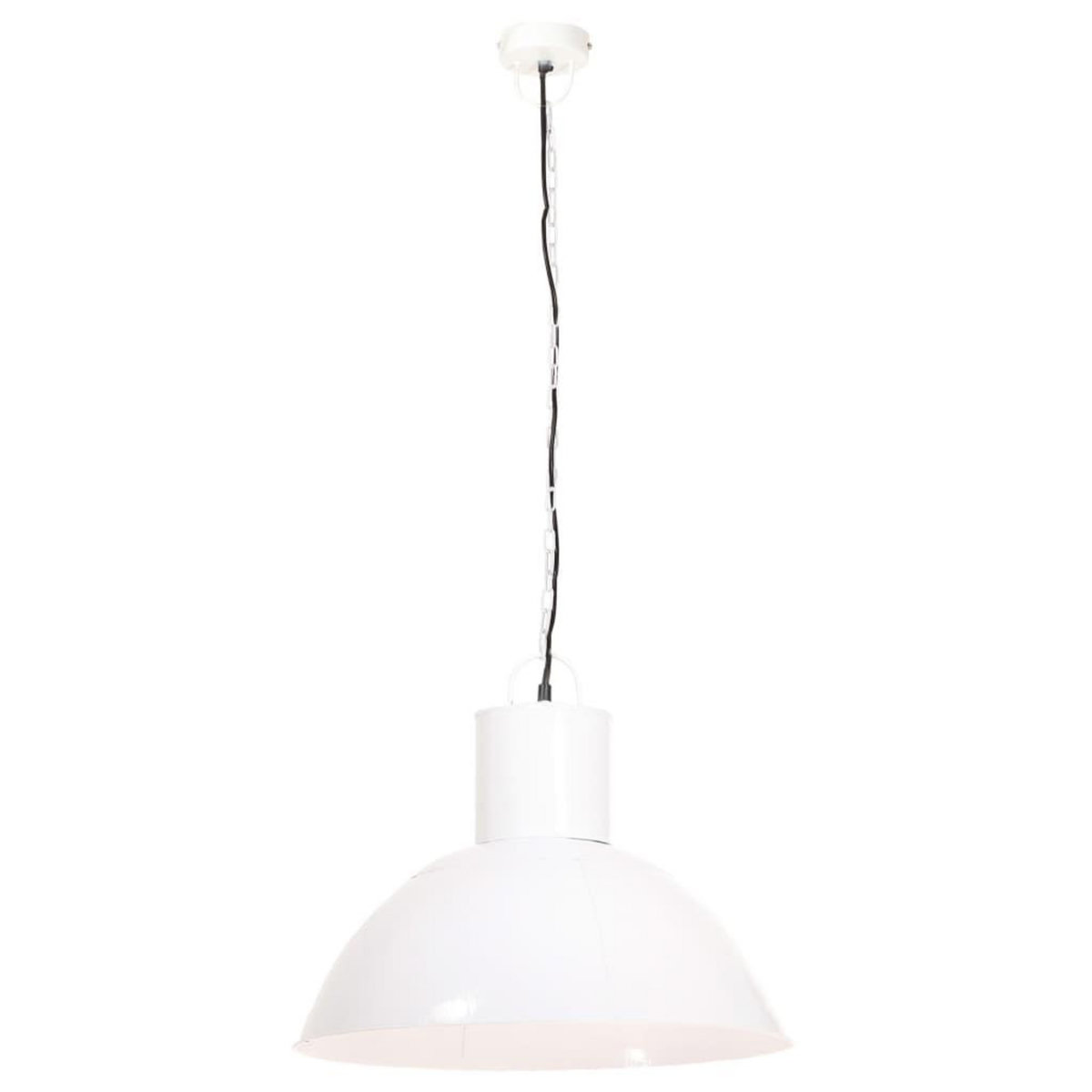 VIDAXL Lampe suspendue 25 W Blanc Rond 48 cm E27