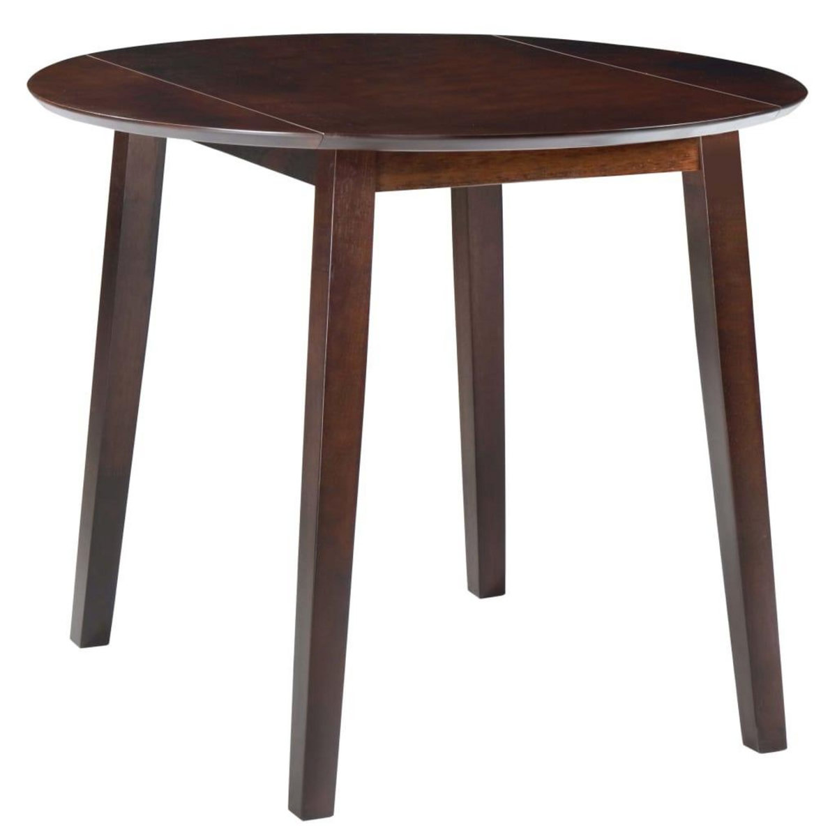 VIDAXL Table de salle a manger ronde a abattant MDF Marron