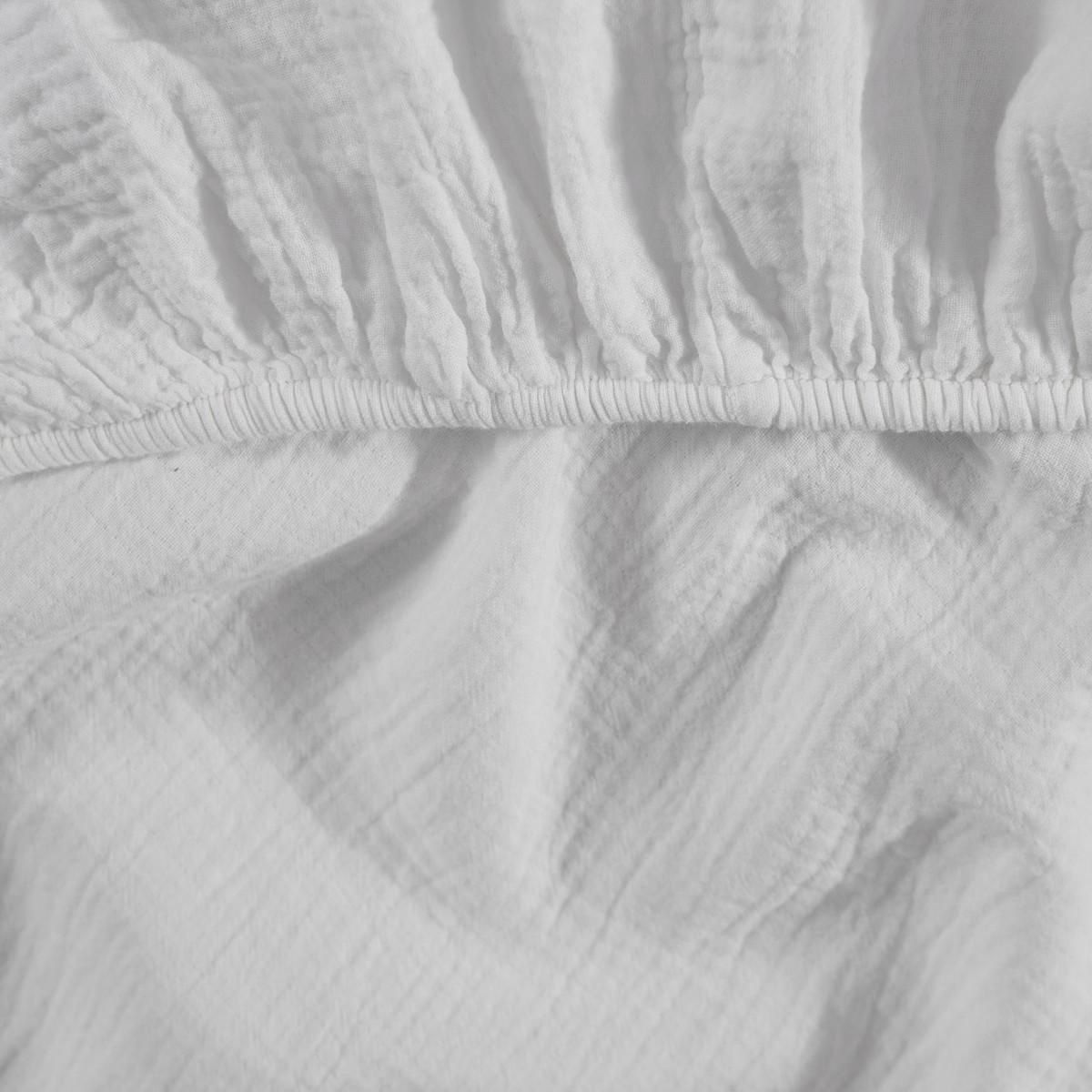 Sensei Maison Drap housse en gaze de coton bonnet 30 cm LOFT