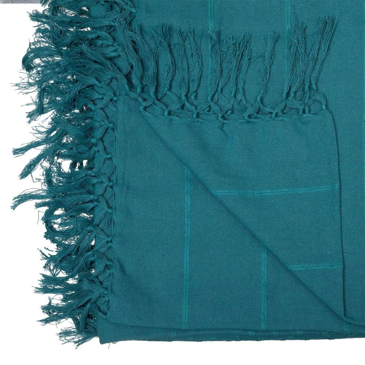 ATMOSPHERA Jeté de Lit  Anjali  230x250cm Bleu Canard