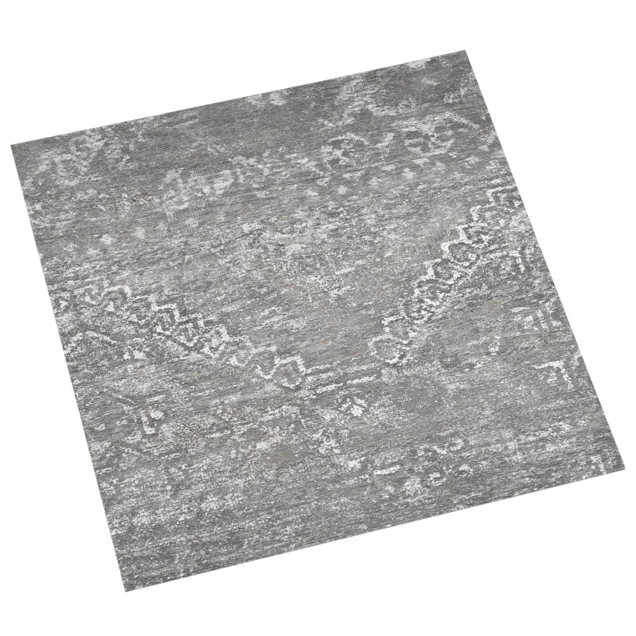 Voir la diapositive 3 : VIDAXL Dalles de plancher autoadhesives 55 pcs PVC 5,11 m^2 gris beton