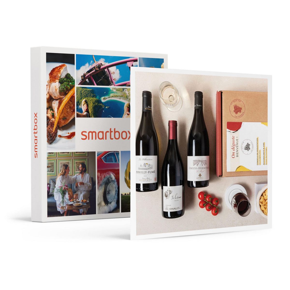 Smartbox Coffret Pépites de vignerons : 3 grands vins et livret de dégustation - Coffret Cadeau Gastronomie