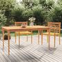 Voir la diapositive 1 : VIDAXL Table Batavia 150x90x75 cm Bois de teck solide