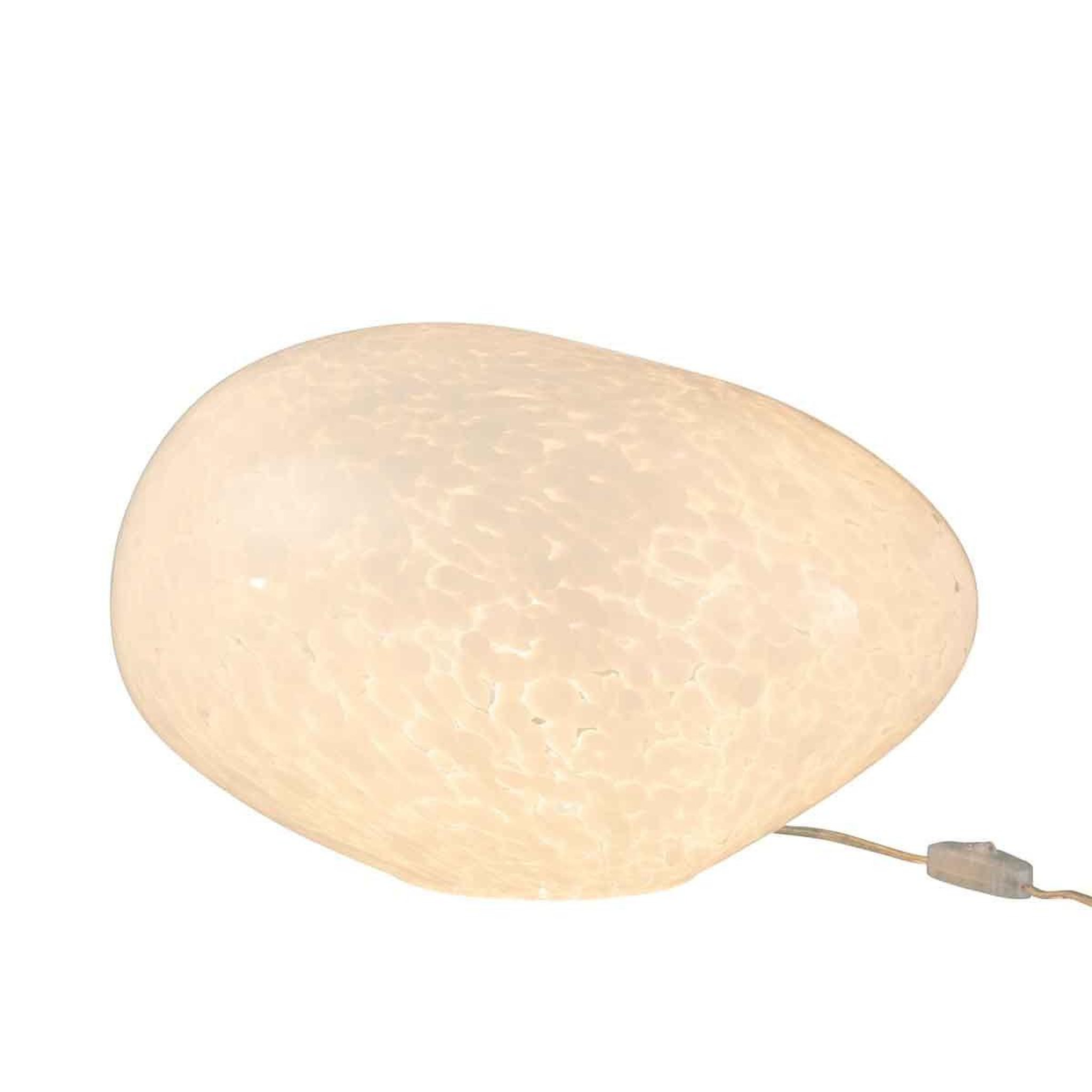 Voir la diapositive 2 : J-LINE Lampe à poser ovale  dany  40cm blanc