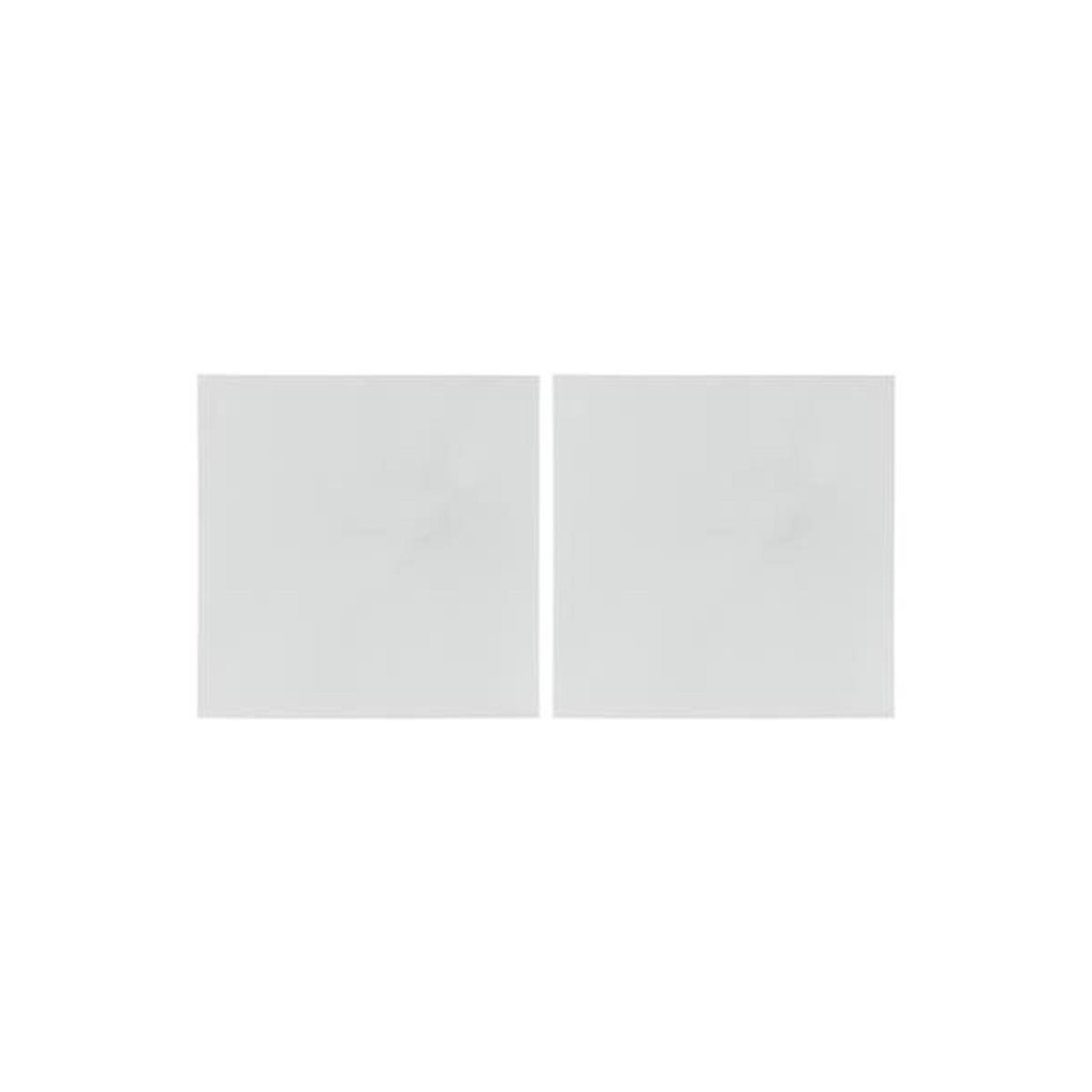 ATMOSPHERA Lot de 2 Miroirs Adhésifs  Carré  40x40cm Argent