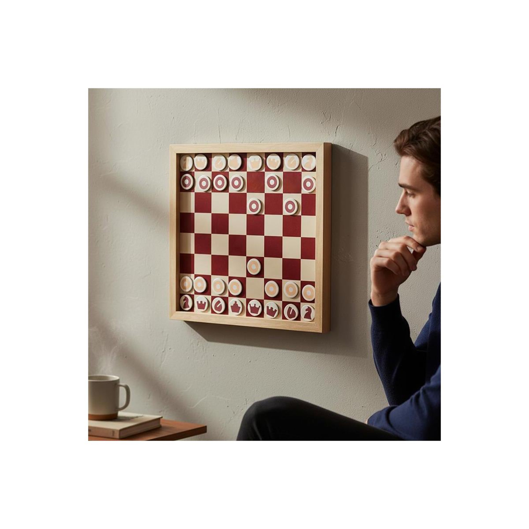 Voir la diapositive 6 : MISTER GADGET Jeu d'échecs aimanté  mural  40cm multicolore