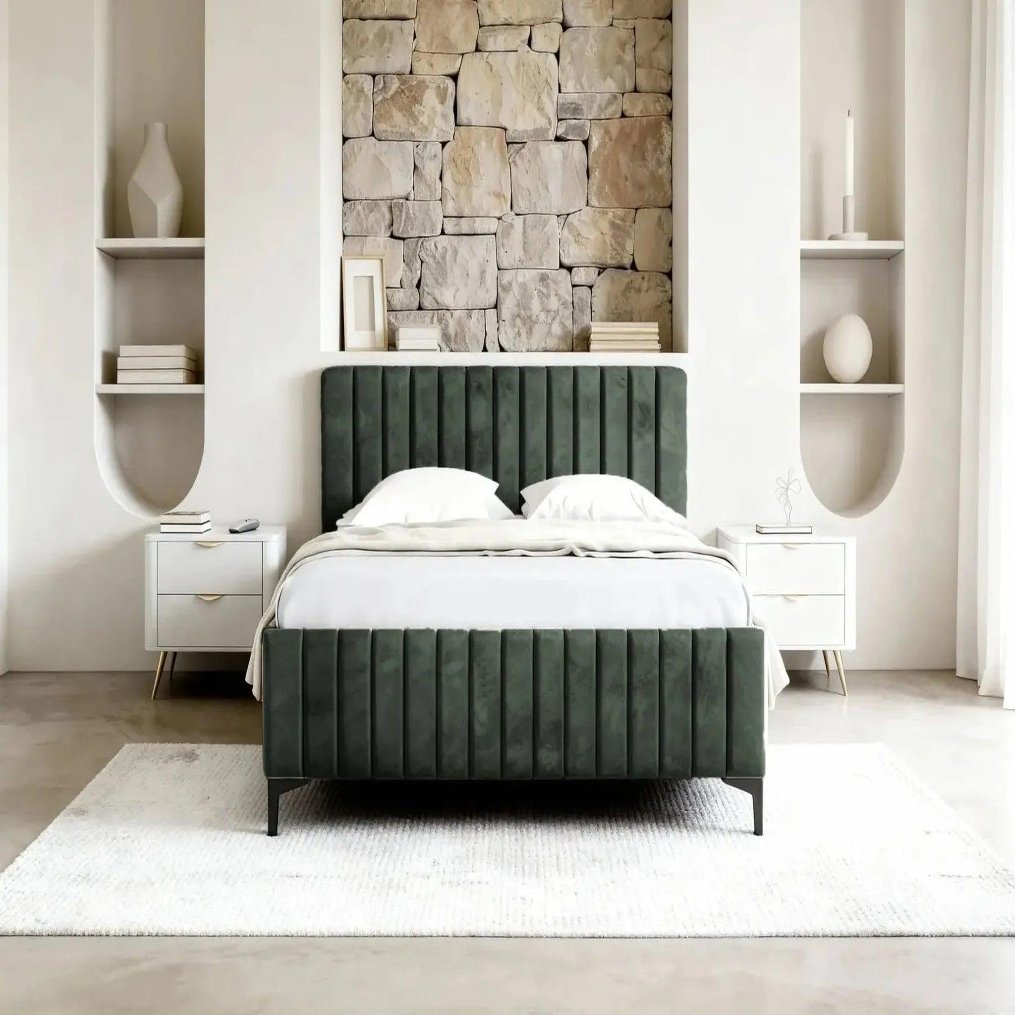 Voir la diapositive 3 : CASANOVA PARIS Eden - lit coffre tissu velours
