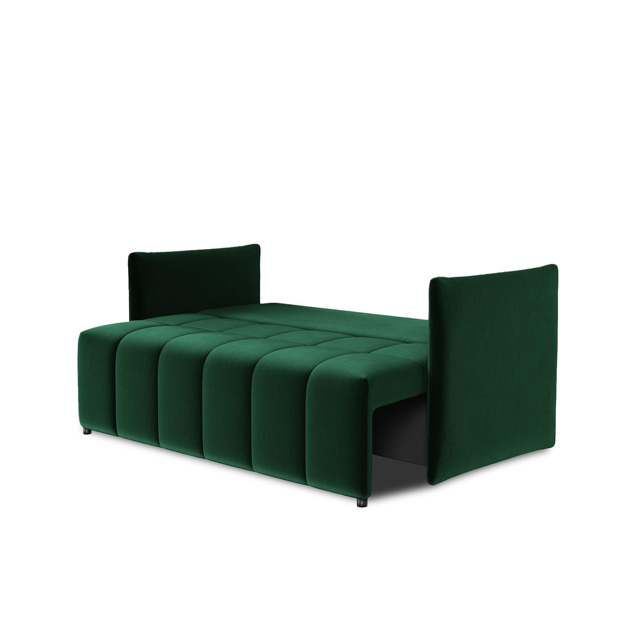 Voir la diapositive 3 : BEST MOBILIER Petra - canapé 3 places convertible avec coffre - en velours