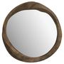 Voir la diapositive 1 : Rendez vous déco Miroir rond en bois clair de suar ondulé D53 cm - Yong