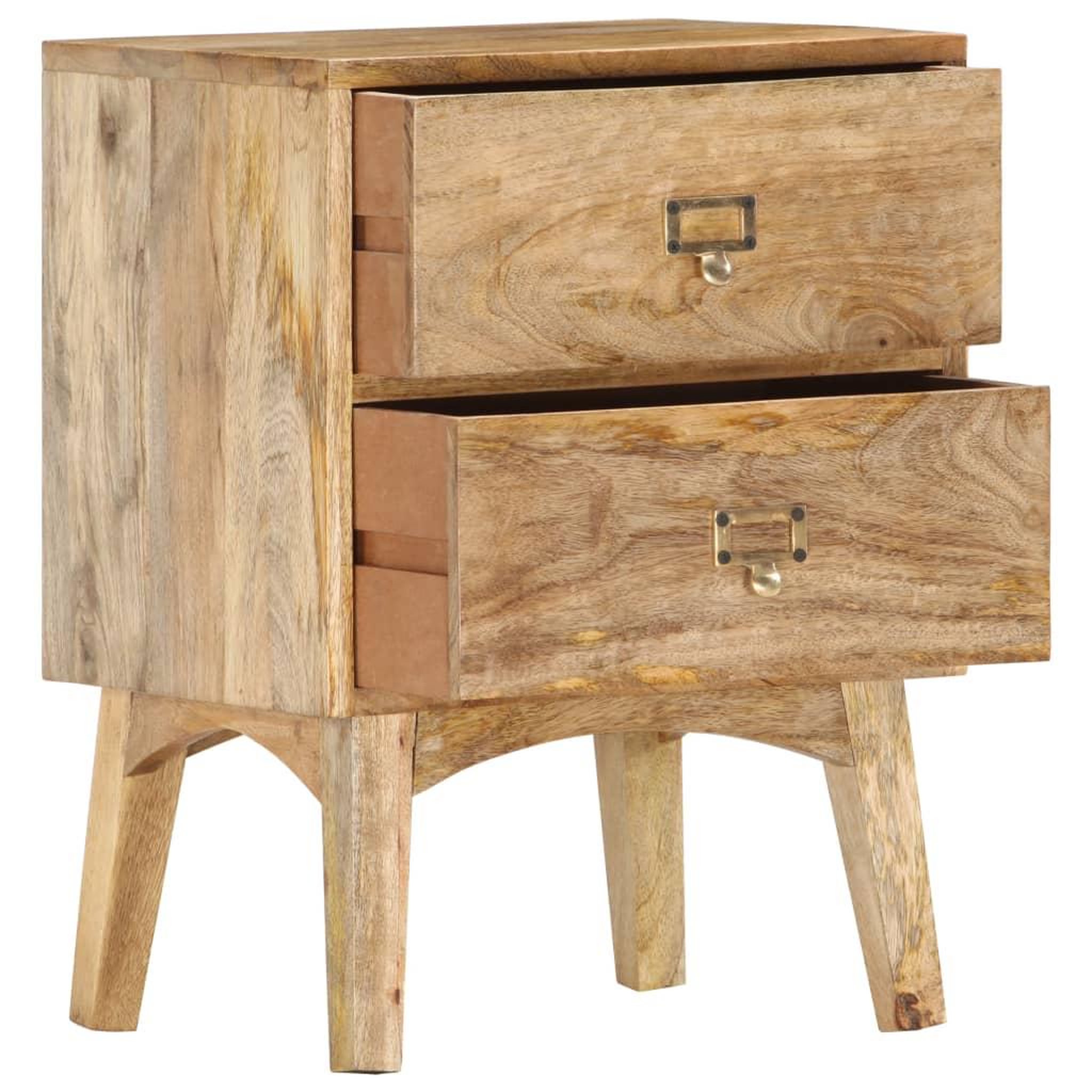 Voir la diapositive 3 : VIDAXL Table de chevet 40x35x55 cm bois de manguier solide
