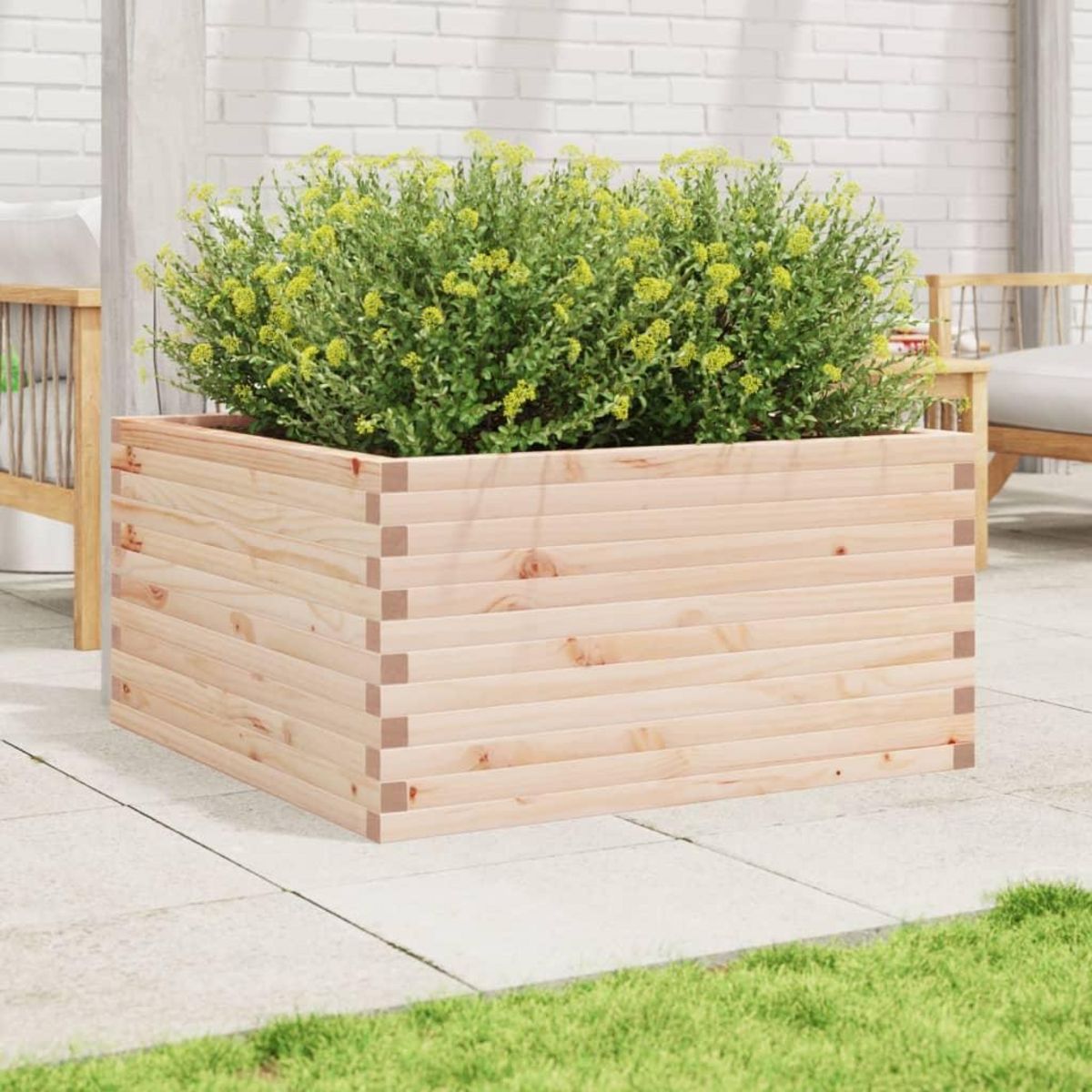 VIDAXL Jardiniere 90x90x46 cm bois de pin massif