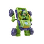 HASBRO Iron Hulk armure mecha et véhicule 2-en-1, Marvel Iron Man and his Awesome Friends, des 4 ans