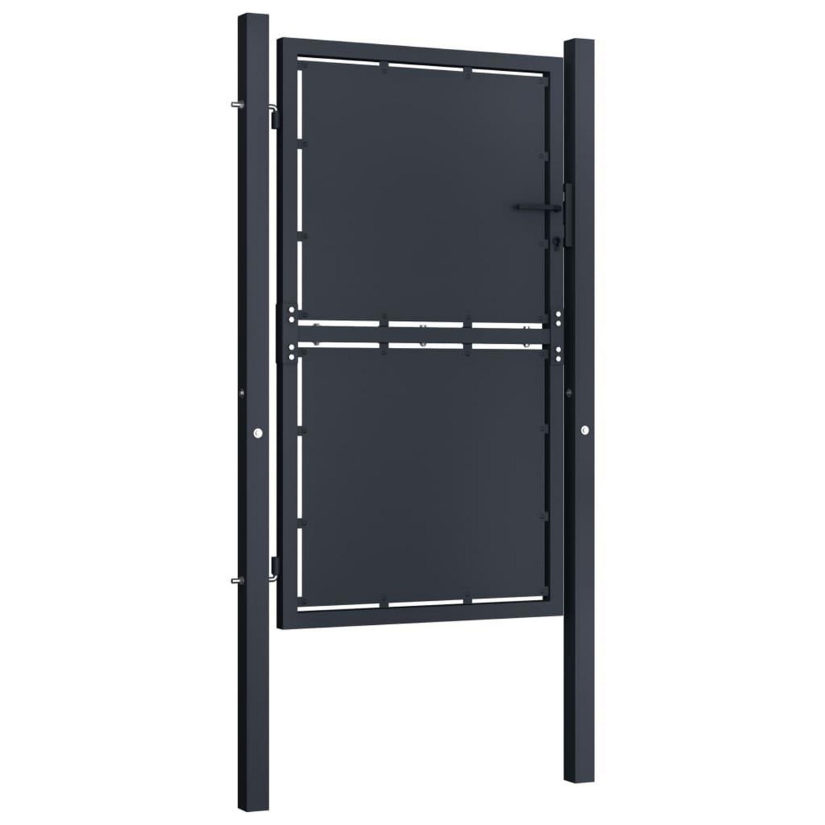 VIDAXL Portail de jardin Acier 100x150 cm Anthracite