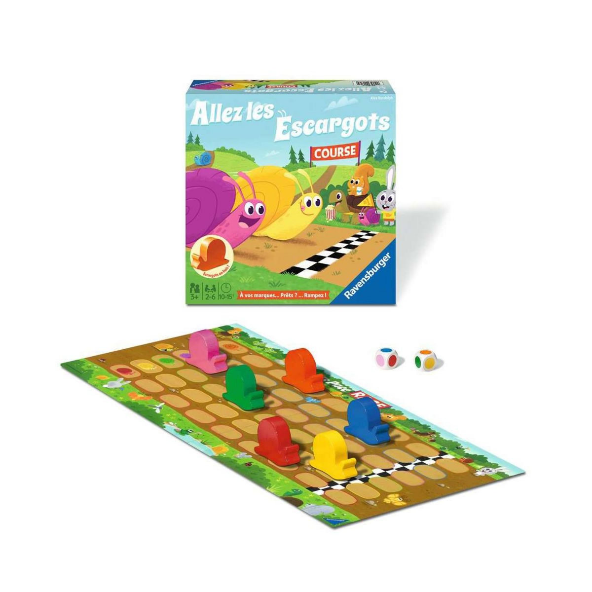 RAVENSBURGER Allez les escargots jeux de societe