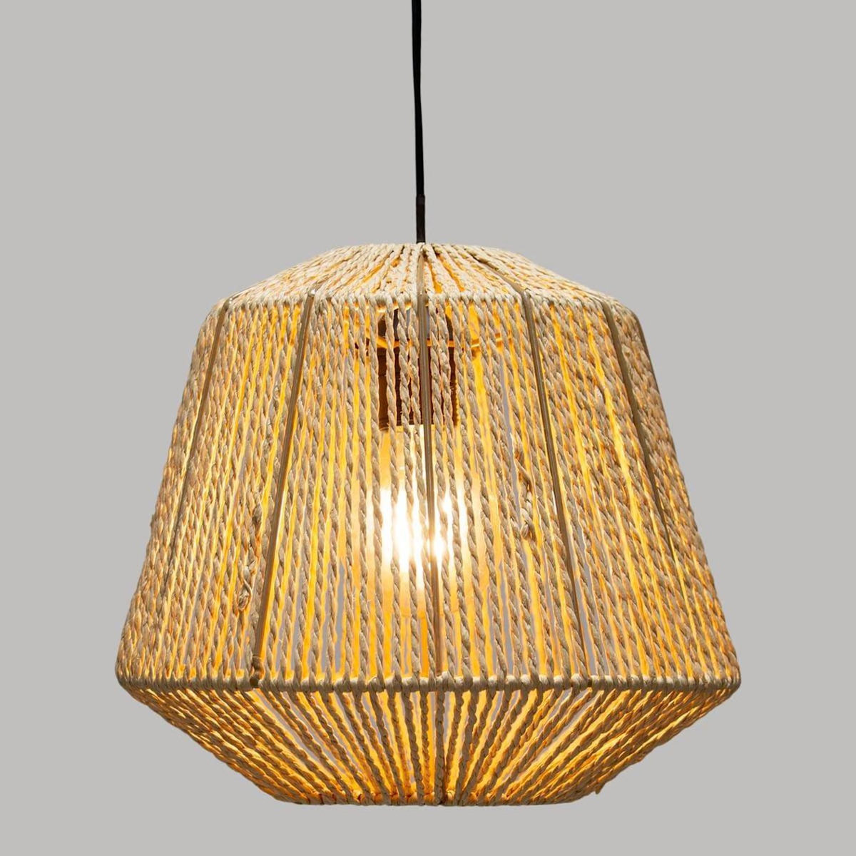 ATMOSPHERA Suspension luminaire effet corde Ethnik