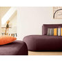 Voir la diapositive 3 : LISA DESIGN Santorini - canapé modulable d'angle droit + pouf - 5 places - en tissu texturé