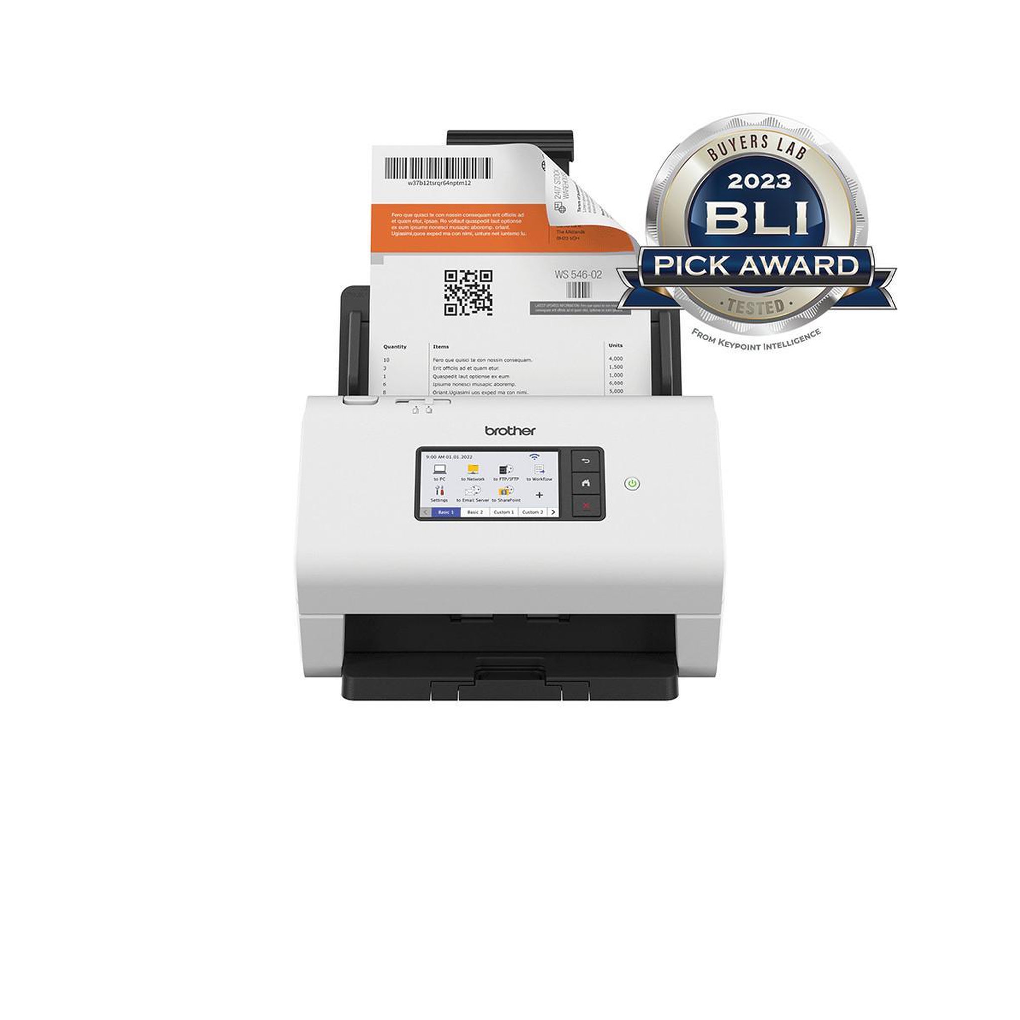 Voir la diapositive 2 : Brother Brother ADS-4900W scanner Chargeur automatique de documents + Scanner à feuille 600 x 600 DPI A4 Noir, Blanc