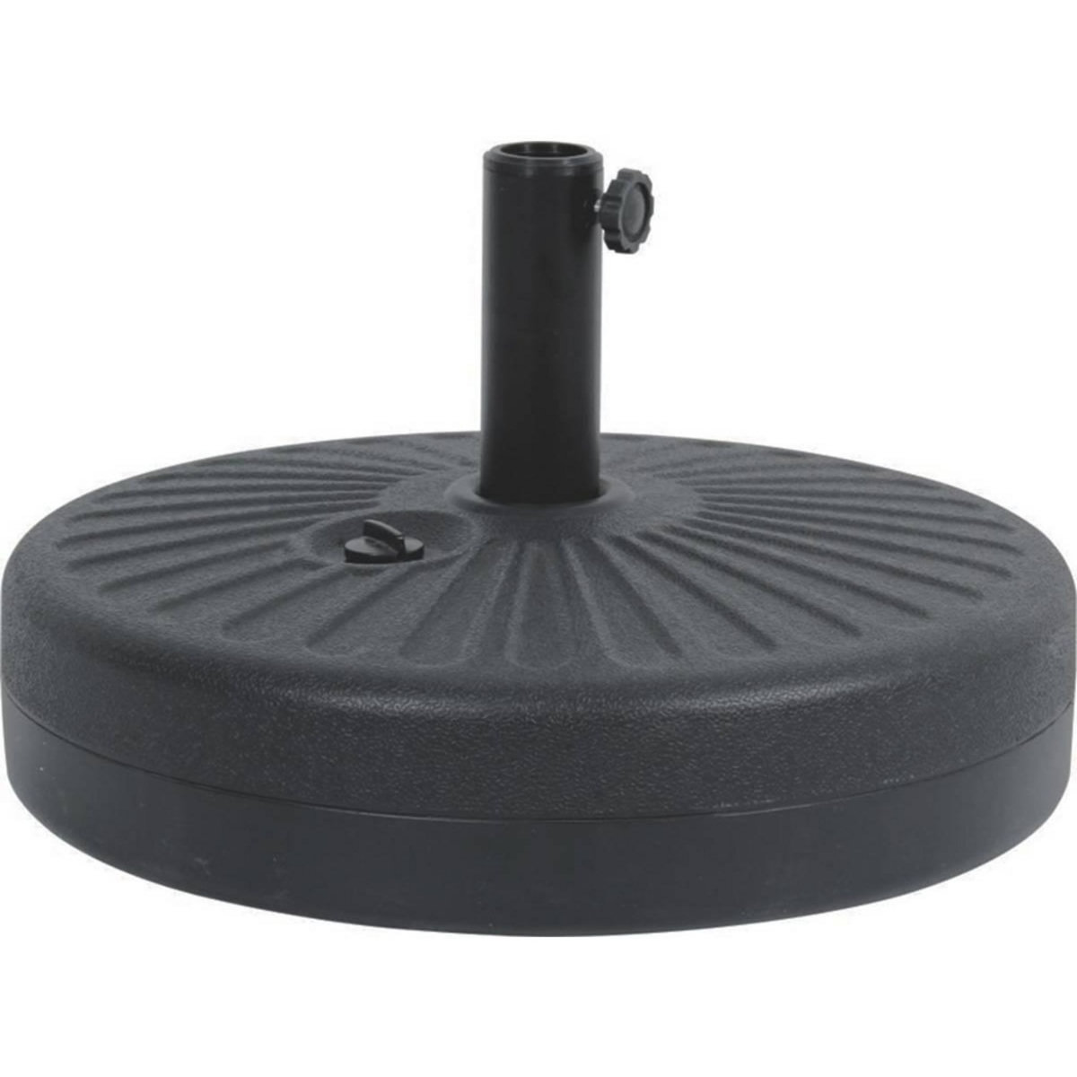 Habitat et Jardin Parasol jardin droit Alu  Sol  - Rond - Ø 3m - Rose - Avec pied à lester