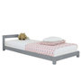 Voir la diapositive 1 : BENLEMI Lit simple en bois DREAMY gris 140x200cm