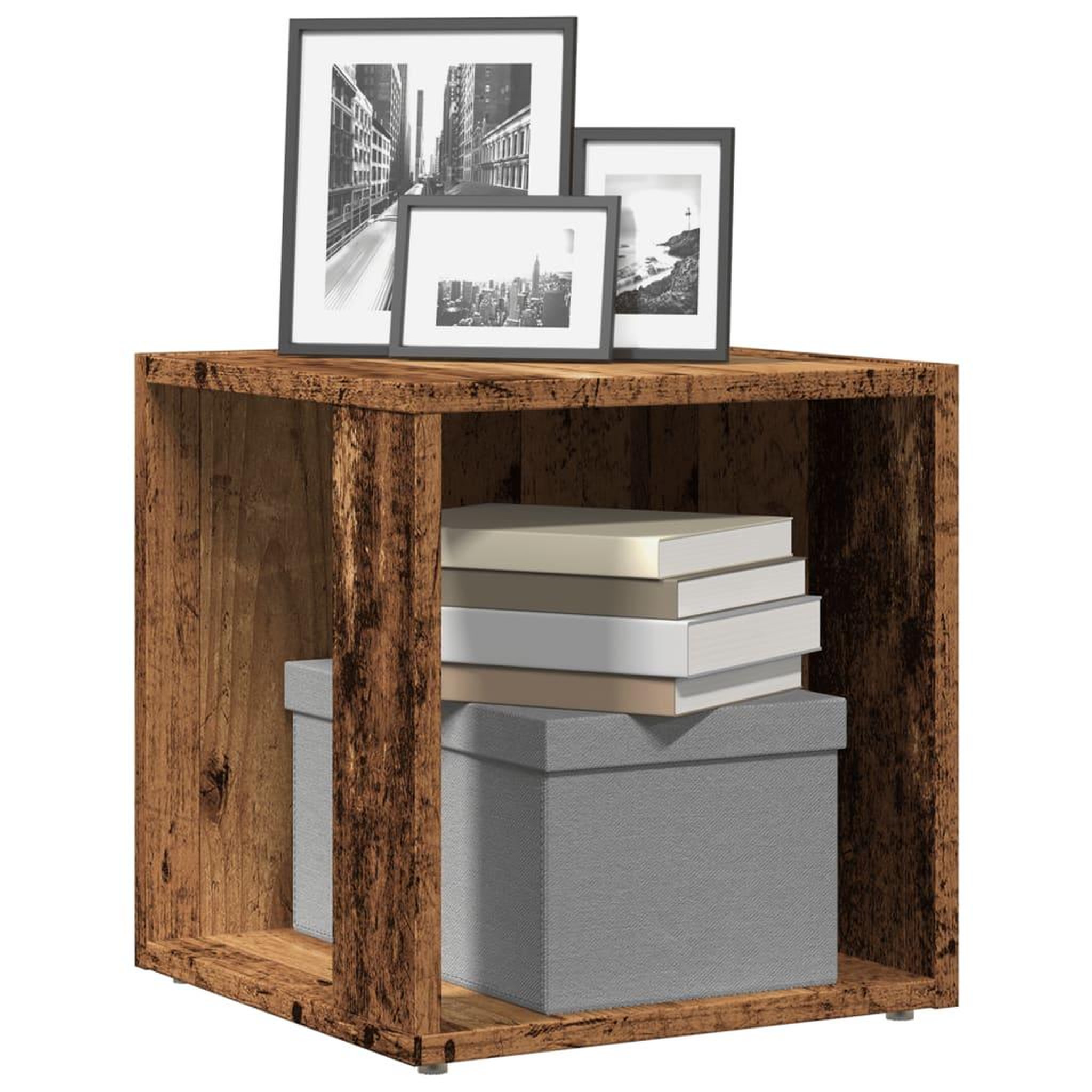 VIDAXL Table d'appoint vieux bois 33x33x34 cm bois d'ingenierie