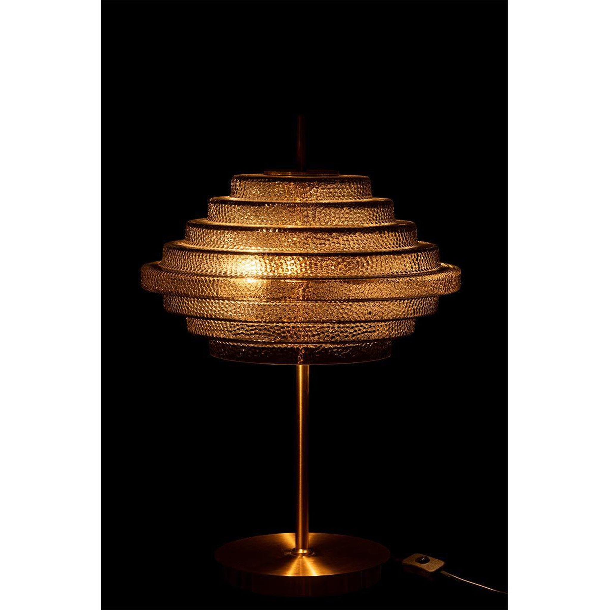 Voir la diapositive 3 : J-LINE Lampe à poser design  merla  54cm fumé