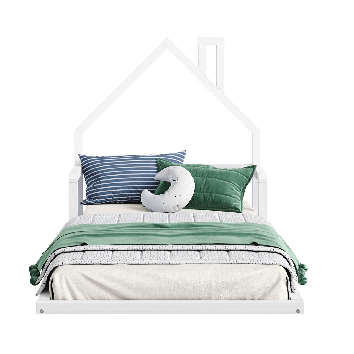 IDIMEX Lit enfant ELOA type Montessori, couchage 90x190 cm, en pin massif