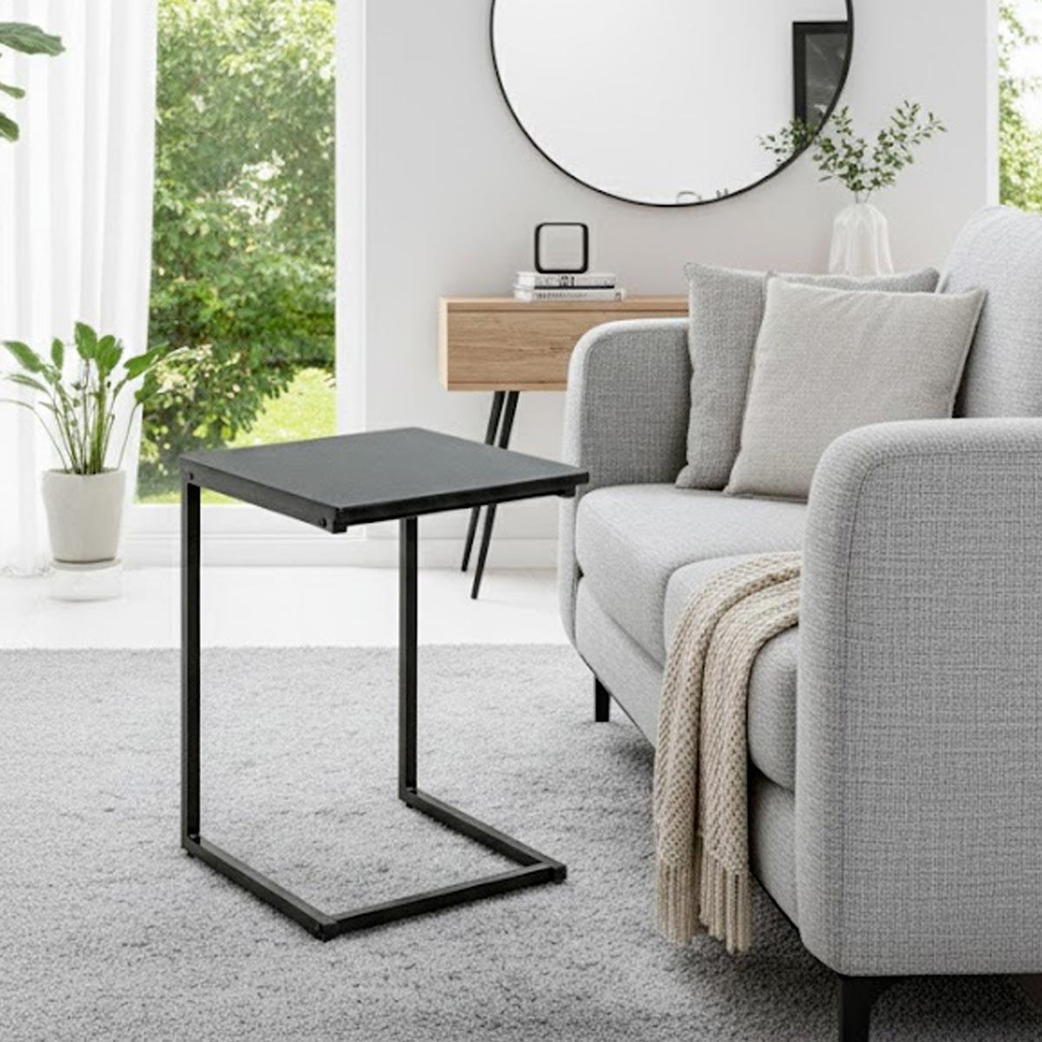 Voir la diapositive 3 : Paris Prix Table d'appoint design  louna  60cm noir