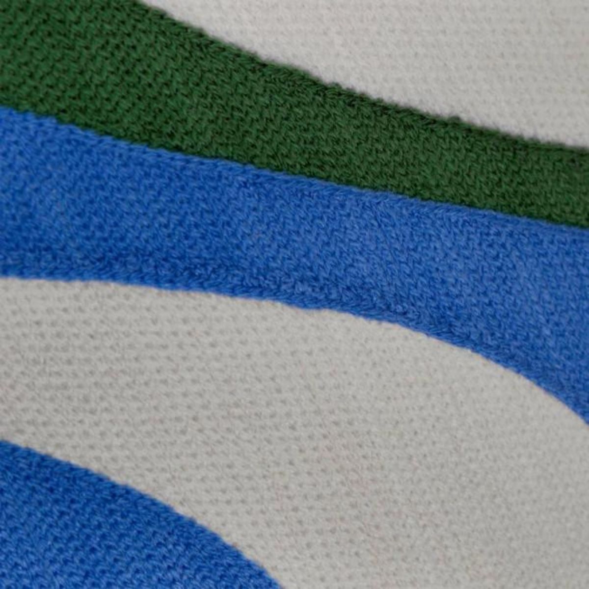 ATMOSPHERA Coussin Déco Brodé  Arty  30x50cm Bleu