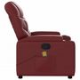 Voir la diapositive 5 : VIDAXL Fauteuil de massage inclinable Rouge bordeaux Similicuir