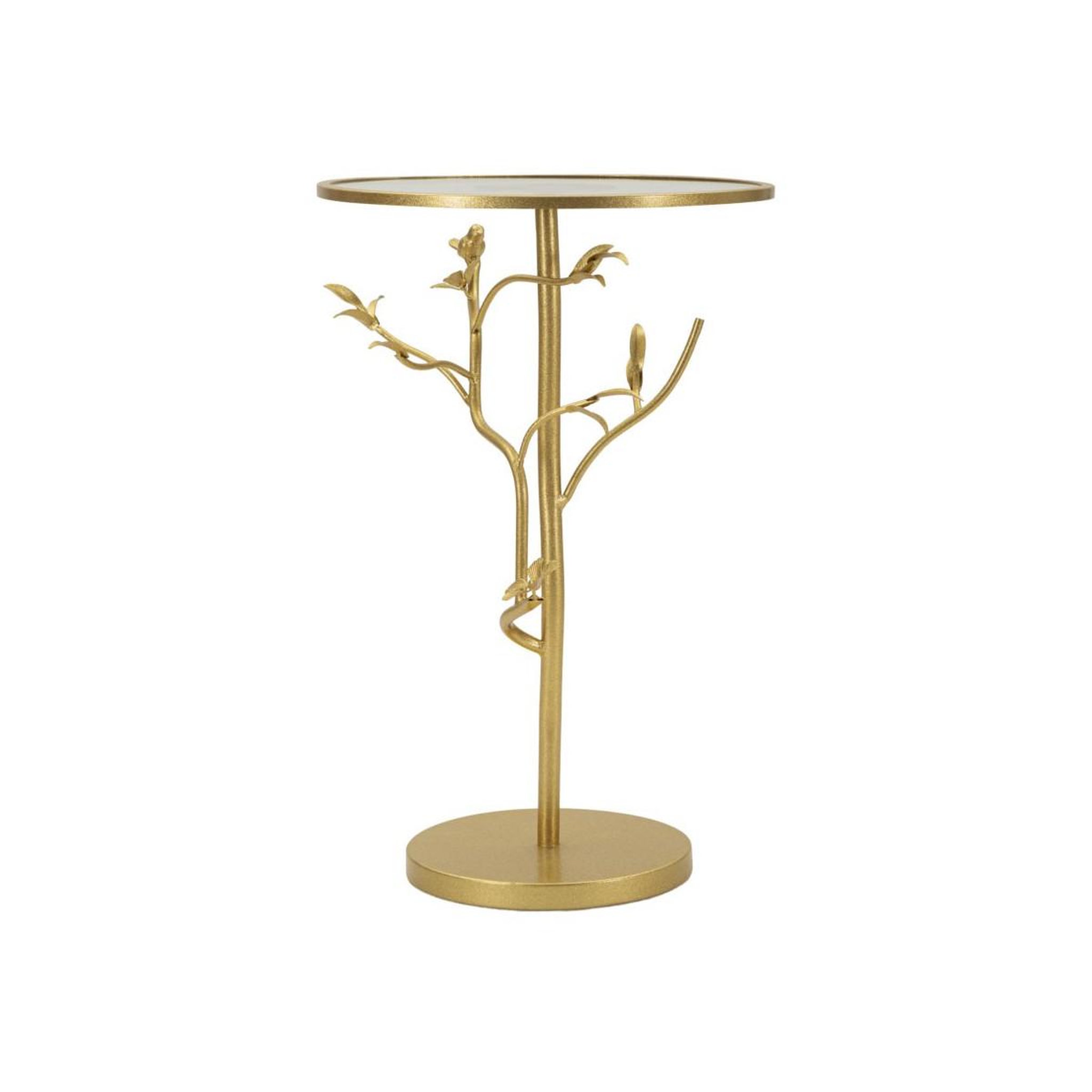 Voir la diapositive 2 : Paris Prix Table d'Appoint Design  Birds  60cm Or