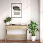 Voir la diapositive 4 : VIDAXL Table console chene sonoma 100x35x76,5 cm bois d'ingenierie