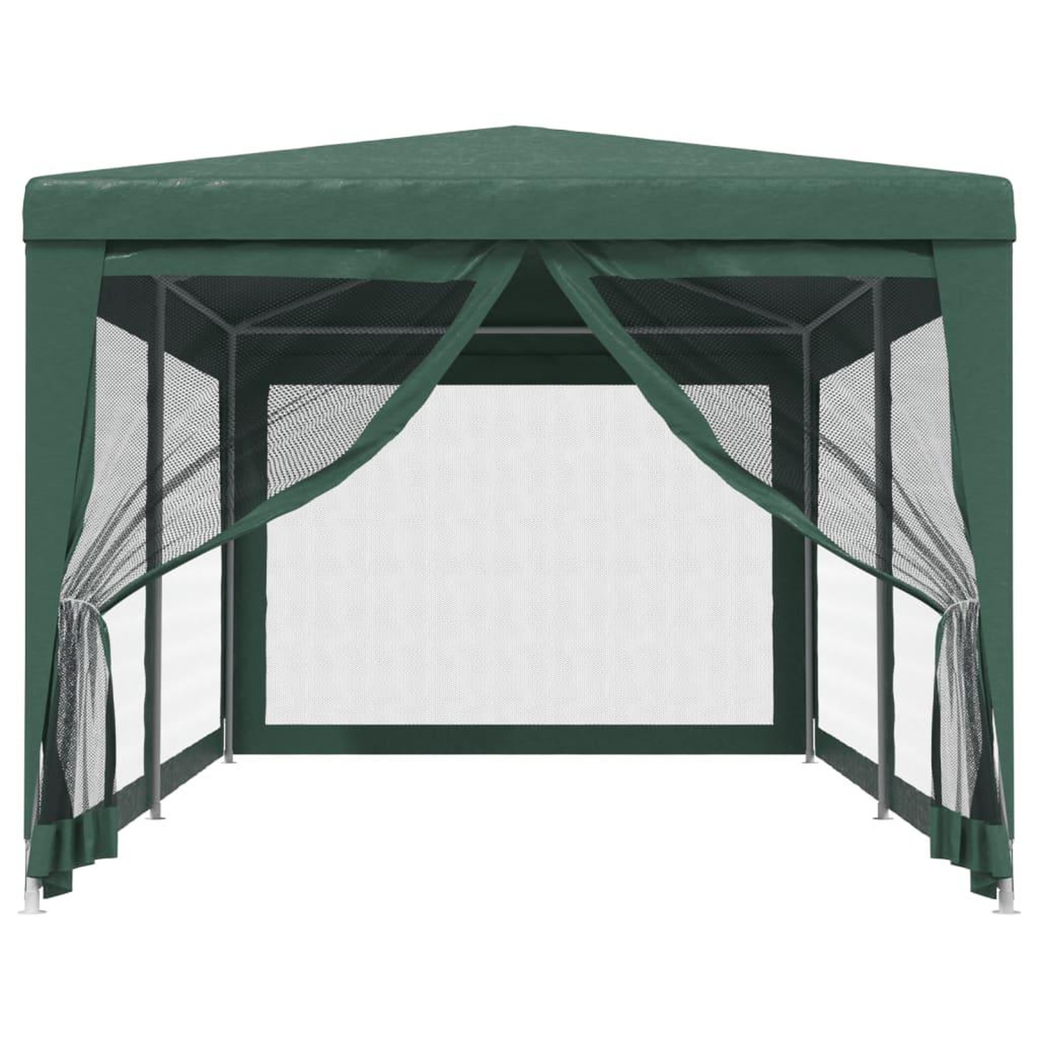 Voir la diapositive 3 : VIDAXL Tente de fete avec 4 parois laterales en maille Vert 3x6 m PEHD