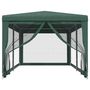 Voir la diapositive 3 : VIDAXL Tente de fete avec 4 parois laterales en maille Vert 3x6 m PEHD