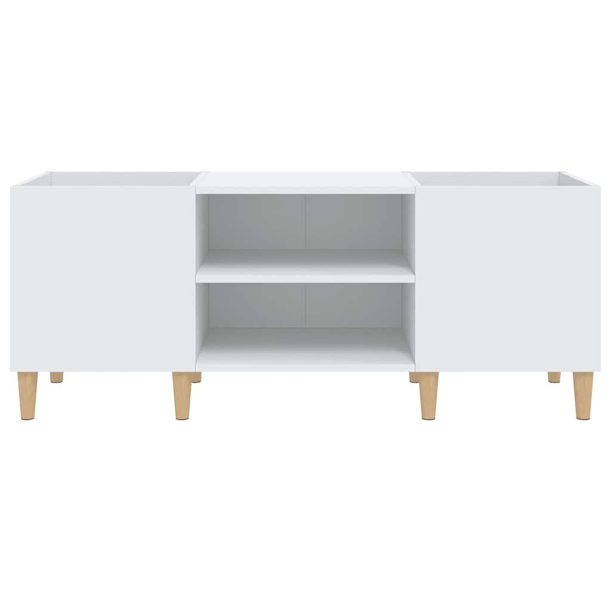 Voir la diapositive 5 : VIDAXL Meuble a disques blanc 121x38x48 cm bois d'ingenierie