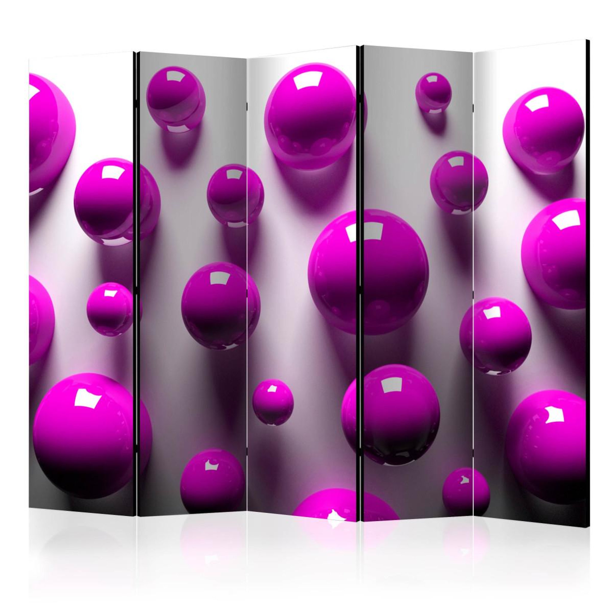 Paris Prix Paravent 5 volets  purple balls  172x225cm