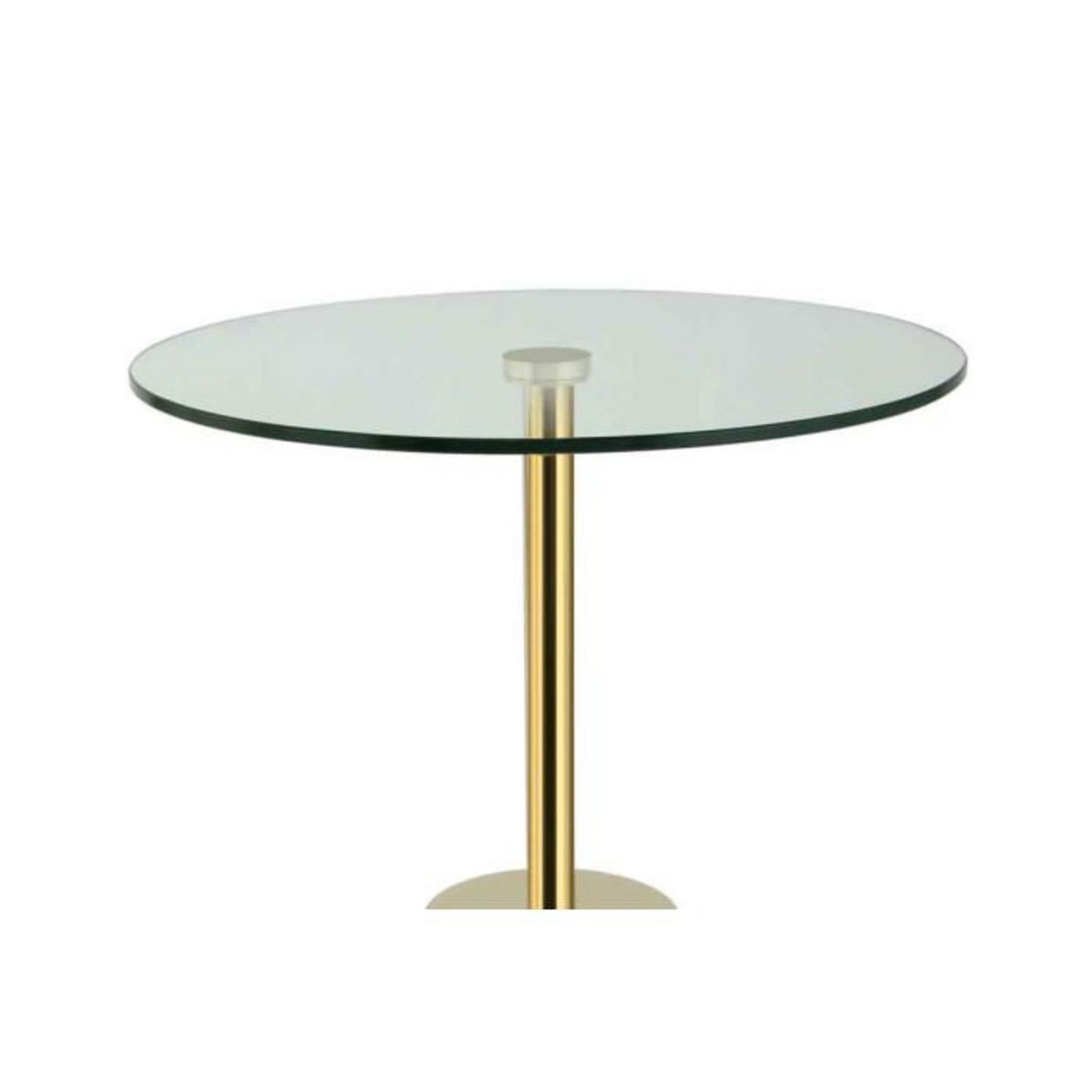 Paris Prix Table d'Appoint en Marbre  Lana  53cm Or & Noir