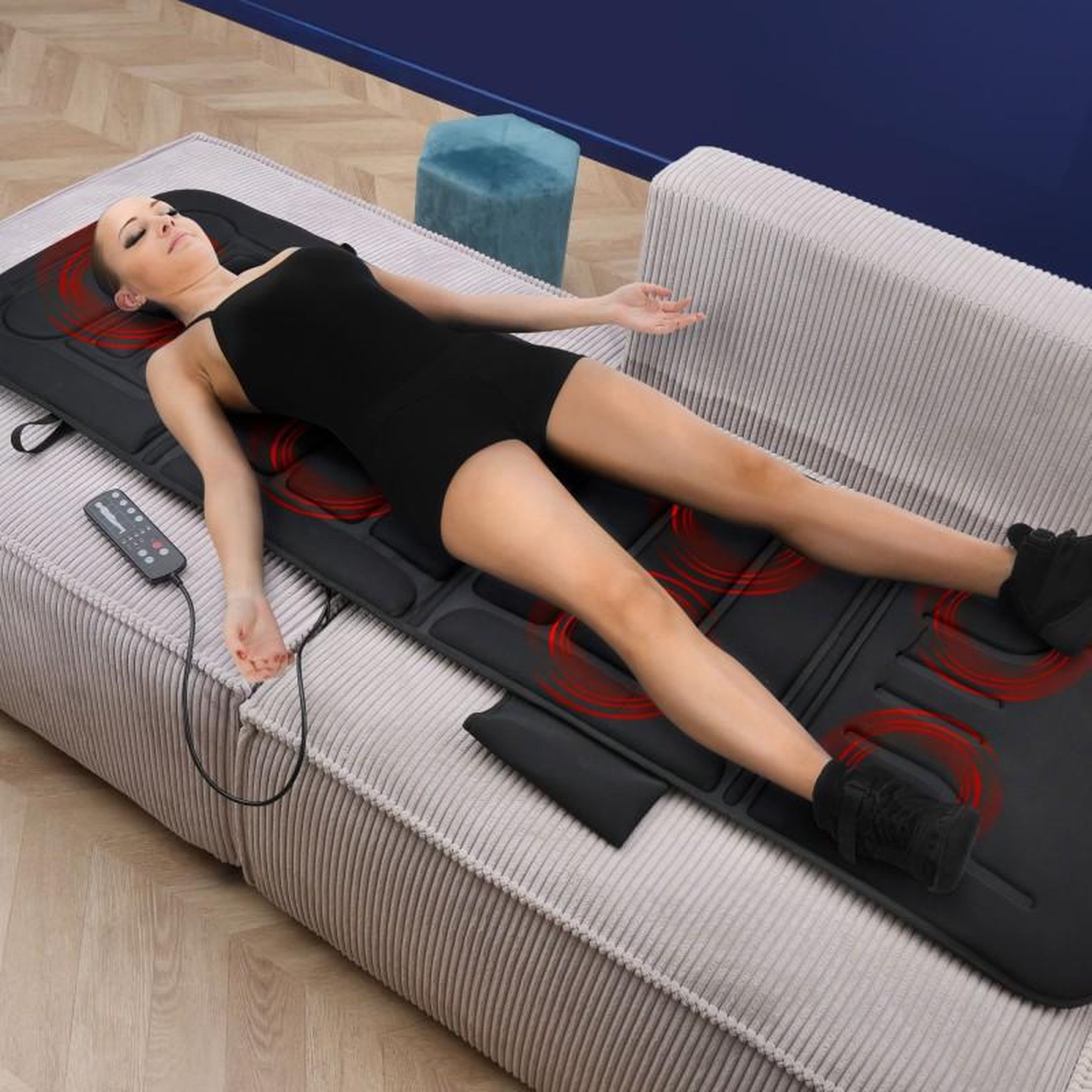 Voir la diapositive 4 : YOGHI Matelas massant et chauffant noir massmat de yoghi