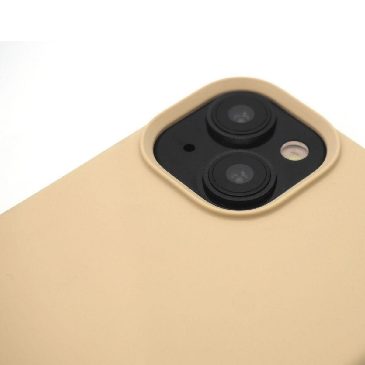 CASYX Coque iPhone 15 Plus Magsafe sillicone Beige