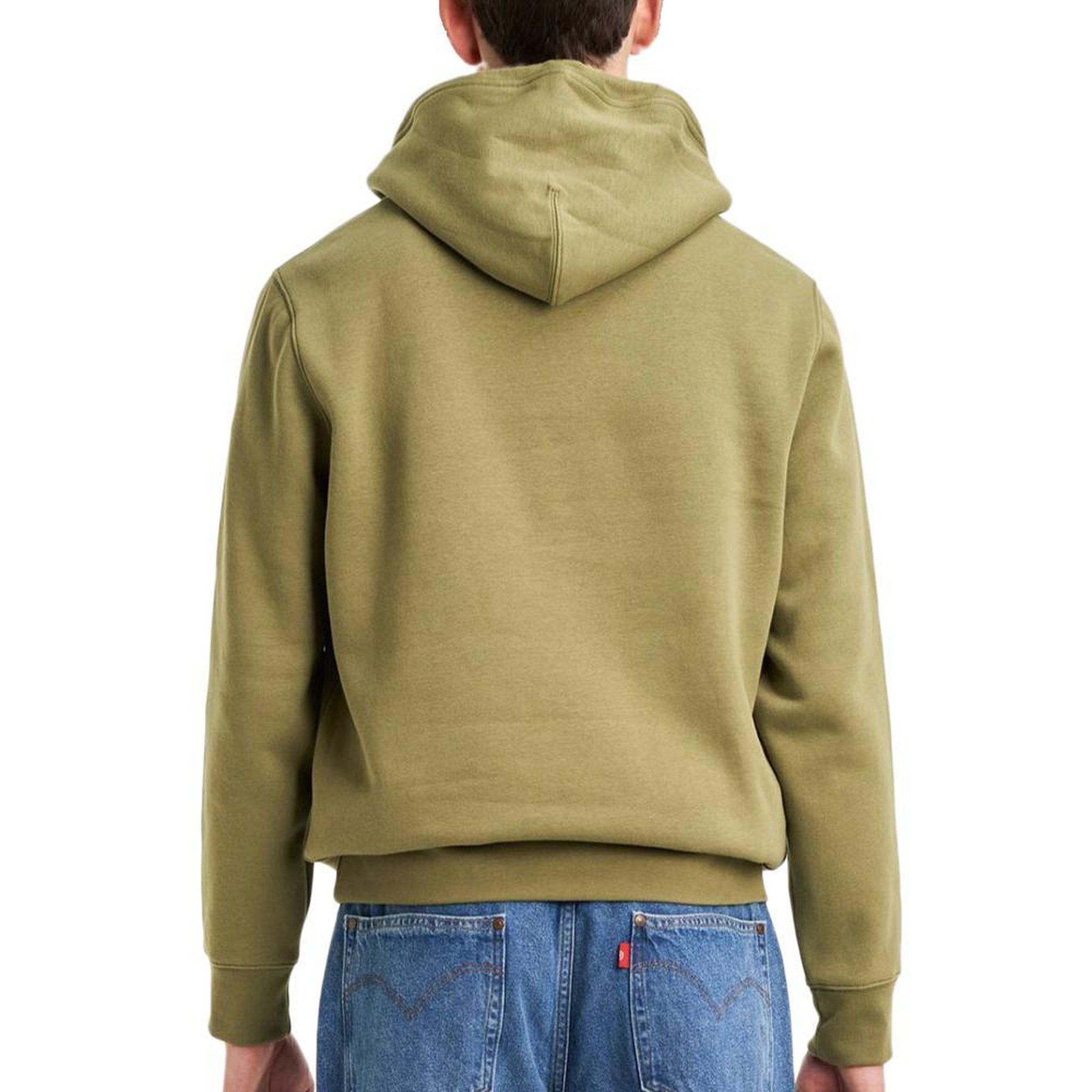 Voir la diapositive 2 : Levi's Sweat à Capuche Kaki/Rouge  Homme Levi's Fleece