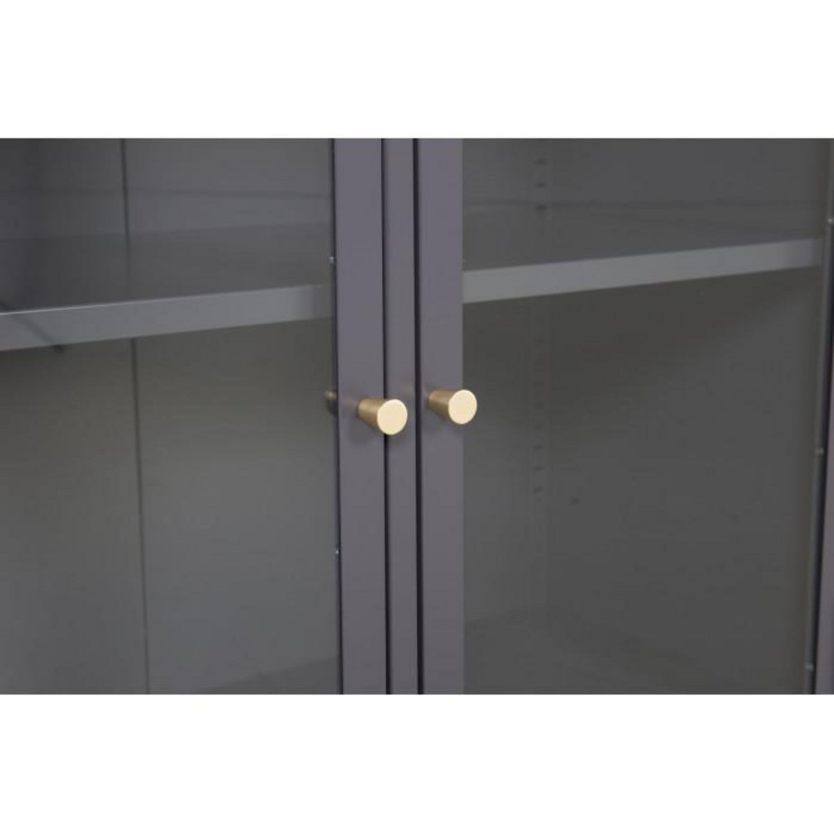 Paris Prix Vitrine 2 Portes  Bakal  85cm Gris Clair